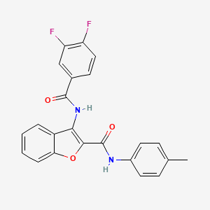 3-(3,4-difluorobenzamido)-N-(p-tolyl)benzofuran-2-carboxamide