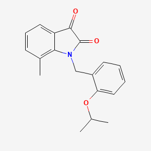 7-methyl-1-[2-(propan-2-yloxy)benzyl]-1H-indole-2,3-dione