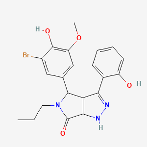 4-(3-bromo-4-hydroxy-5-methoxyphenyl)-3-(2-hydroxyphenyl)-5-propyl-4,5-dihydropyrrolo[3,4-c]pyrazol-6(1H)-one