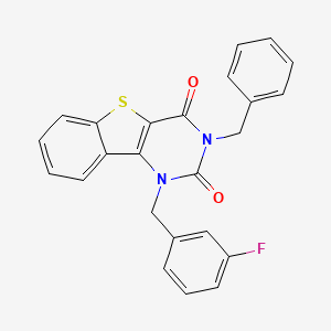 3-benzyl-1-(3-fluorobenzyl)[1]benzothieno[3,2-d]pyrimidine-2,4(1H,3H)-dione