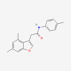 2-(4,6-dimethyl-1-benzofuran-3-yl)-N-(4-methylphenyl)acetamide