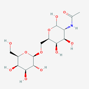molecular formula C₁₄H₂₅NO₁₁ B1141857 2-Acetamido-2-deoxy-6-O-beta-D-galactopyranosyl-D-galactopyranose CAS No. 209977-51-5