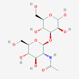 molecular formula C₁₄H₂₅NO₁₁ B1141858 beta-D-GlcpNAc-(1->3)-D-Manp CAS No. 210036-24-1