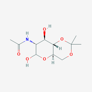 molecular formula C₁₁H₁₉NO₆ B1141860 2-Acetamido-2-deoxy-4,6-O-isopropylidene-D-glucopyranose CAS No. 50605-09-9