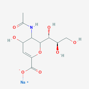 molecular formula C₁₁H₁₆NNaO₈ B1141861 N-Acetyl-2,3-dehydro-2-deoxyneuraminic Acid, Sodium Salt CAS No. 209977-53-7