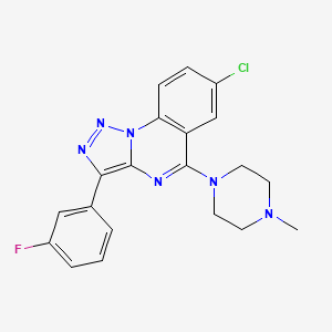 7-Chloro-3-(3-fluorophenyl)-5-(4-methylpiperazin-1-yl)[1,2,3]triazolo[1,5-a]quinazoline