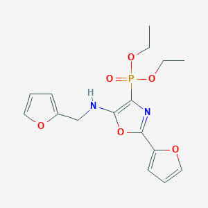 Diethyl [2-(furan-2-YL)-5-{[(furan-2-YL)methyl]amino}-1,3-oxazol-4-YL]phosphonate