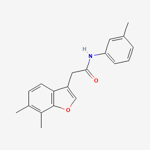 2-(6,7-dimethyl-1-benzofuran-3-yl)-N-(3-methylphenyl)acetamide