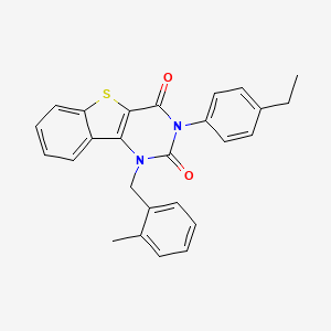 3-(4-ethylphenyl)-1-(2-methylbenzyl)[1]benzothieno[3,2-d]pyrimidine-2,4(1H,3H)-dione