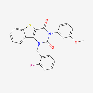 1-(2-fluorobenzyl)-3-(3-methoxyphenyl)[1]benzothieno[3,2-d]pyrimidine-2,4(1H,3H)-dione