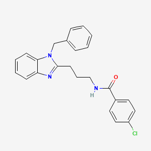 N-[3-(1-benzyl-1H-benzimidazol-2-yl)propyl]-4-chlorobenzamide