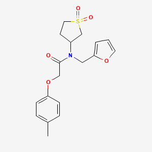 N-(1,1-dioxidotetrahydrothiophen-3-yl)-N-(furan-2-ylmethyl)-2-(4-methylphenoxy)acetamide