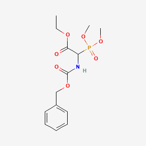 molecular formula C₁₄H₂₀NO₇P B1141882 2-(((苄氧羰基)氨基)-2-(二甲氧基膦酰基)乙酸乙酯 CAS No. 1219412-89-1