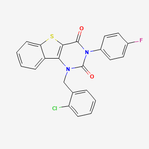 1-(2-chlorobenzyl)-3-(4-fluorophenyl)[1]benzothieno[3,2-d]pyrimidine-2,4(1H,3H)-dione