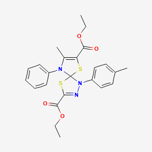 Diethyl 8-methyl-1-(4-methylphenyl)-9-phenyl-4,6-dithia-1,2,9-triazaspiro[4.4]nona-2,7-diene-3,7-dicarboxylate