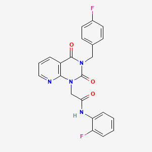 N-(2-fluorophenyl)-2-{3-[(4-fluorophenyl)methyl]-2,4-dioxo-1H,2H,3H,4H-pyrido[2,3-d]pyrimidin-1-yl}acetamide