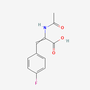 molecular formula C₁₁H₁₀FNO₃ B1141887 对氟-α-乙酰氨基肉桂酸 CAS No. 111649-72-0