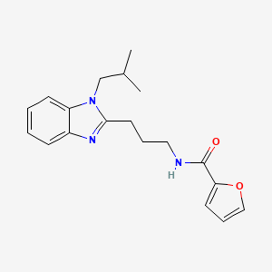 2-furyl-N-{3-[1-(2-methylpropyl)benzimidazol-2-yl]propyl}carboxamide