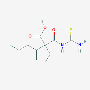 molecular formula C₁₁H₂₀N₂O₃S B1141889 2-(Carbamothioylcarbamoyl)-2-ethyl-3-methylhexanoic acid CAS No. 93227-84-0