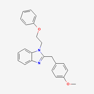 molecular formula C23H22N2O2 B11418902 2-(4-methoxybenzyl)-1-(2-phenoxyethyl)-1H-benzimidazole 