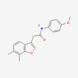 2-(6,7-dimethyl-1-benzofuran-3-yl)-N-(4-methoxyphenyl)acetamide