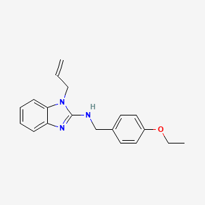 molecular formula C19H21N3O B11418928 N-(4-ethoxybenzyl)-1-(prop-2-en-1-yl)-1H-benzimidazol-2-amine 