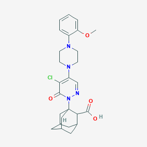 1-{5-Chloro-4-[4-(2-methoxy-phenyl)-piperazin-1-yl]-6-oxo-6H-pyridazin-1-yl}-adamantane-2-carboxylic acid