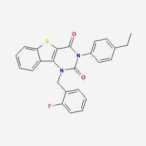 3-(4-ethylphenyl)-1-(2-fluorobenzyl)[1]benzothieno[3,2-d]pyrimidine-2,4(1H,3H)-dione