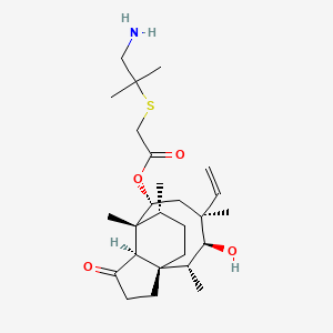 molecular formula C₂₆H₄₃NO₄S B1141898 14-O-[(1-氨基-2-甲基丙烷-2-基)硫代乙酰基]多替菌素 CAS No. 133787-61-8