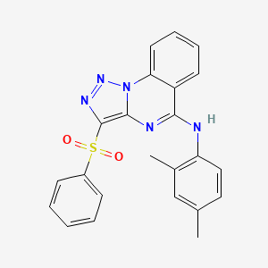 N-(2,4-dimethylphenyl)-3-(phenylsulfonyl)[1,2,3]triazolo[1,5-a]quinazolin-5-amine