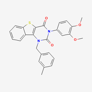 3-(3,4-dimethoxyphenyl)-1-(3-methylbenzyl)[1]benzothieno[3,2-d]pyrimidine-2,4(1H,3H)-dione