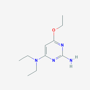 molecular formula C10H18N4O B114190 6-Ethoxy-N4,N4-diethylpyrimidine-2,4-diamine CAS No. 150662-09-2