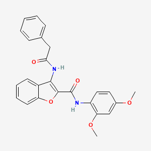 N-(2,4-dimethoxyphenyl)-3-(2-phenylacetamido)benzofuran-2-carboxamide