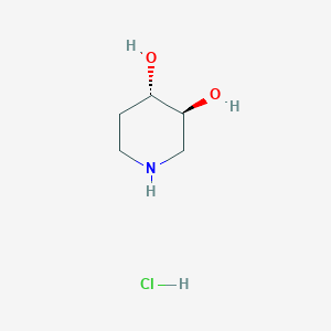molecular formula C₅H₁₂ClNO₂ B1141907 反式-3,4-二羟基哌啶盐酸盐 CAS No. 443648-97-3