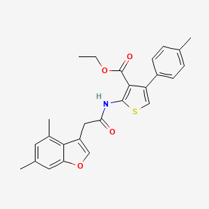 Ethyl 2-{[(4,6-dimethyl-1-benzofuran-3-yl)acetyl]amino}-4-(4-methylphenyl)thiophene-3-carboxylate