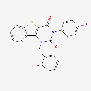 1-(2-fluorobenzyl)-3-(4-fluorophenyl)[1]benzothieno[3,2-d]pyrimidine-2,4(1H,3H)-dione