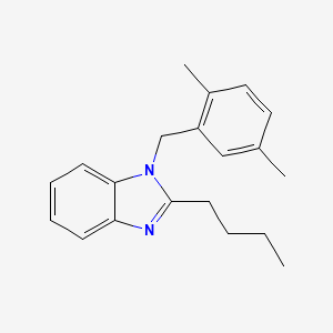 molecular formula C20H24N2 B11419146 2-butyl-1-(2,5-dimethylbenzyl)-1H-benzimidazole 