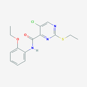 5-chloro-N-(2-ethoxyphenyl)-2-(ethylsulfanyl)pyrimidine-4-carboxamide