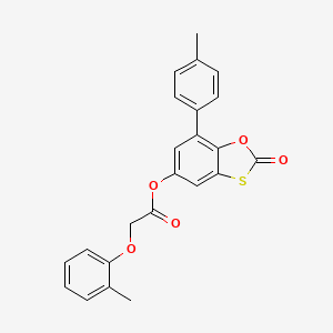 7-(4-Methylphenyl)-2-oxo-1,3-benzoxathiol-5-yl (2-methylphenoxy)acetate