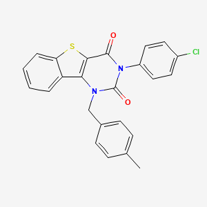 3-(4-chlorophenyl)-1-(4-methylbenzyl)[1]benzothieno[3,2-d]pyrimidine-2,4(1H,3H)-dione