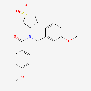 N-(1,1-dioxidotetrahydrothiophen-3-yl)-4-methoxy-N-(3-methoxybenzyl)benzamide