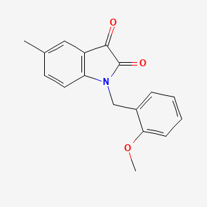 molecular formula C17H15NO3 B11419249 1-(2-methoxybenzyl)-5-methyl-1H-indole-2,3-dione 