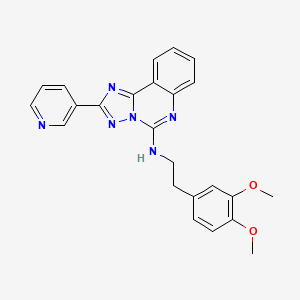 N-[2-(3,4-Dimethoxyphenyl)ethyl]-2-(pyridin-3-YL)-[1,2,4]triazolo[1,5-C]quinazolin-5-amine