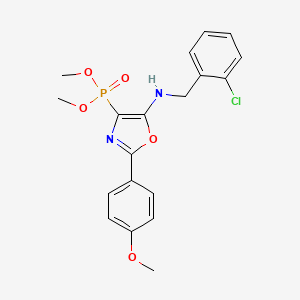 Dimethyl {5-[(2-chlorobenzyl)amino]-2-(4-methoxyphenyl)-1,3-oxazol-4-yl}phosphonate