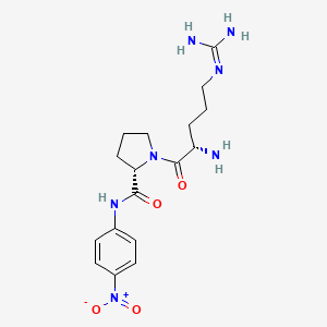 molecular formula C17H25N7O4 B1141931 (S)-1-((S)-2-氨基-5-胍基戊酰)-N-(4-硝基苯基)吡咯烷-2-甲酰胺 CAS No. 112898-06-3