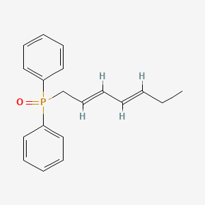 molecular formula C₁₉H₂₁OP B1141932 (E,E)-2,4-Heptadienyldiphenylphosphine Oxide CAS No. 91575-92-7