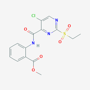 Methyl 2-({[5-chloro-2-(ethylsulfonyl)pyrimidin-4-yl]carbonyl}amino)benzoate