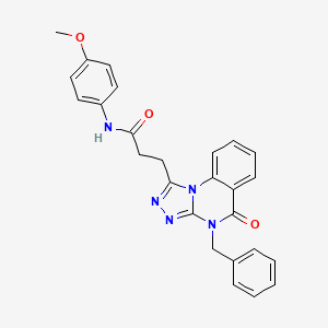 3-(4-benzyl-5-oxo-[1,2,4]triazolo[4,3-a]quinazolin-1-yl)-N-(4-methoxyphenyl)propanamide