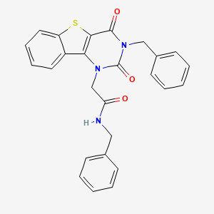 N-benzyl-2-(3-benzyl-2,4-dioxo-3,4-dihydro[1]benzothieno[3,2-d]pyrimidin-1(2H)-yl)acetamide