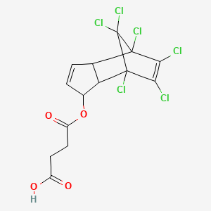 B1141935 1-Hydroxychlorodiene Hemisuccinate CAS No. 144095-27-2